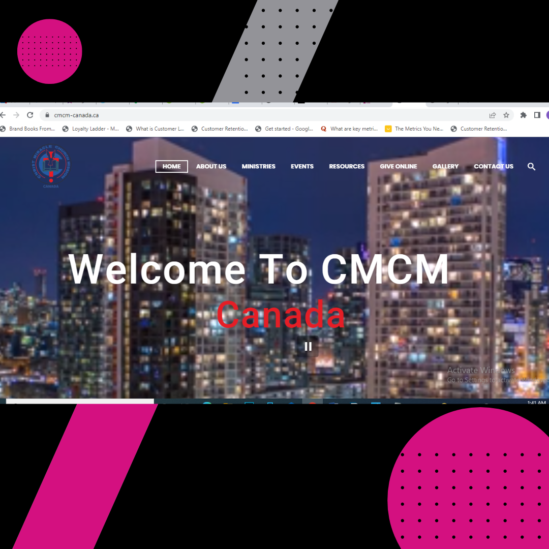 Website Design for CMCM Canada